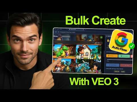 Create Bulk AI Videos with Google VEO 3 | Unlimited Workflow (2026) thumbnail
