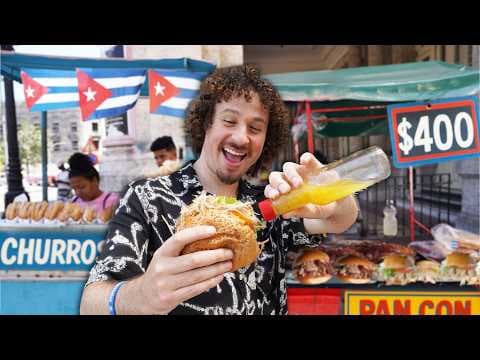 Probando comida callejera en CUBA | ¡La tierra del mojito y el lechón! 🇨🇺 thumbnail