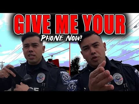 Rookie Cop Tries To Take Citizen's Phone And Gets Dealt With thumbnail