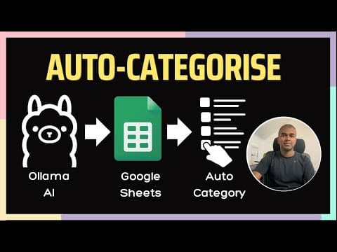 I Made AI to Auto Categorise 10000 Comments in Google Sheets with 0$ thumbnail
