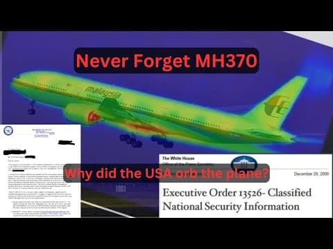 MH370 Solved - Why the United Stated ORBED the Boeing 777 thumbnail