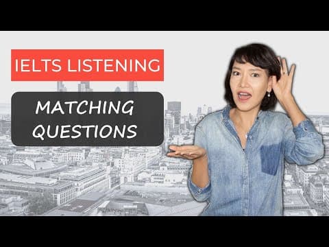 IELTS Listening Matching Information | TIPS, STRATEGY, PRACTICE thumbnail