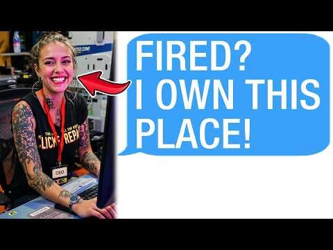 Karen Customer Fires Me, Calls 911, I Own The Company! - r/IDOWorkHereLady thumbnail