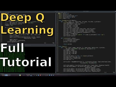 How to Code a Deep Q Learning Agent with PyTorch thumbnail
