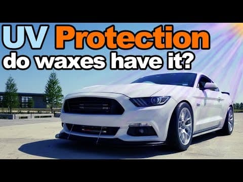 How much UV protection does a wax, coating or sealant provide? thumbnail
