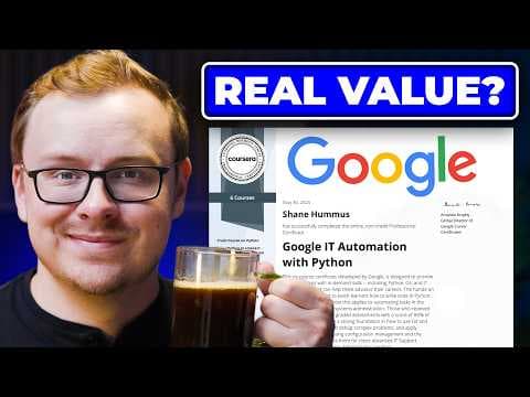 Is the Google IT Automation with Python Certificate ACTUALLY Worth It? (Review) thumbnail
