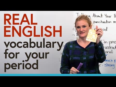 Learn Real English: How to talk about your PERIOD thumbnail