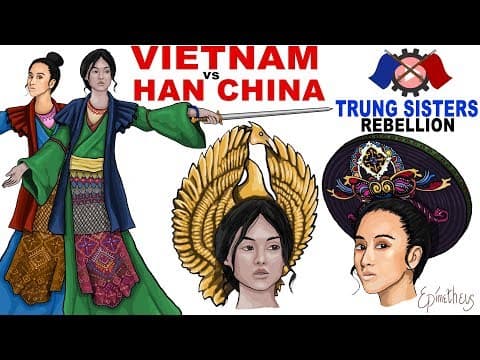 Trung Sisters Rebellion History of Ancient Vietnam thumbnail
