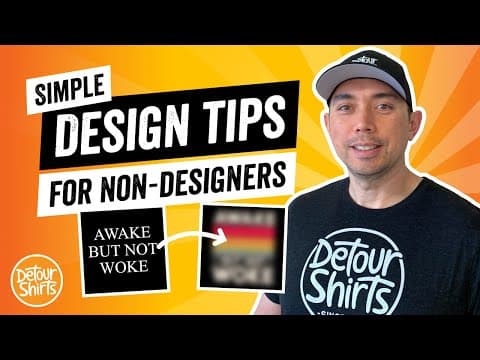 Easy T-Shirt Design Tips for Non-Designers - How to Go From Beginner to Pro Fast & Increase Sales thumbnail