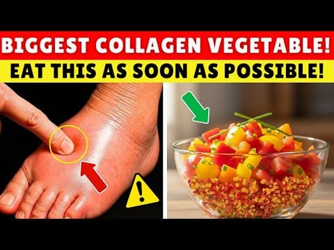 GOODBYE Swelling! 8 Collagen Foods for LEGS and JOINTS | Senior Health Tips thumbnail