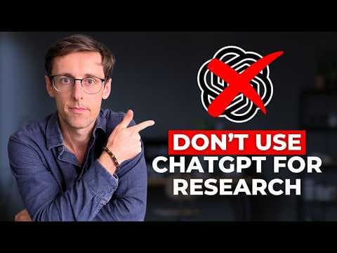 5 Unbelievably Useful AI Tools For Research in 2025 (better than ChatGPT) thumbnail
