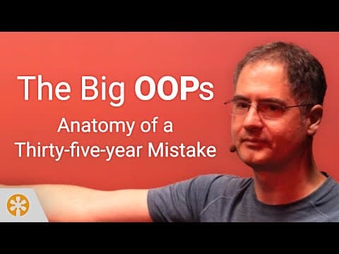 Casey Muratori – The Big OOPs: Anatomy of a Thirty-five-year Mistake – BSC 2025 thumbnail