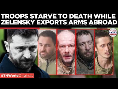 COMEDY OF CONTRADICTION: Troops Starve in Trenches, Zelensky Exports Weapons | Times Now World thumbnail