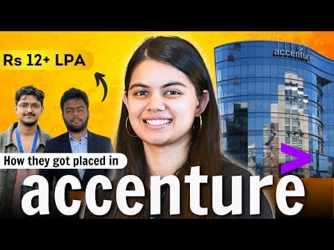 How they cracked Rs 12+ LPA at ACCENTURE as Advanced Engineering Application Analyst? thumbnail