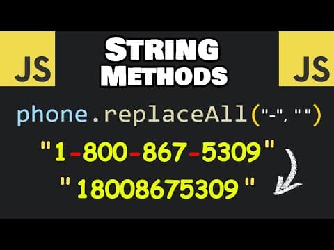 Useful JavaScript STRING METHODS 🧵 thumbnail