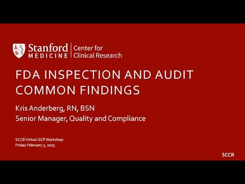 FDA Inspection and Audit Common Findings thumbnail