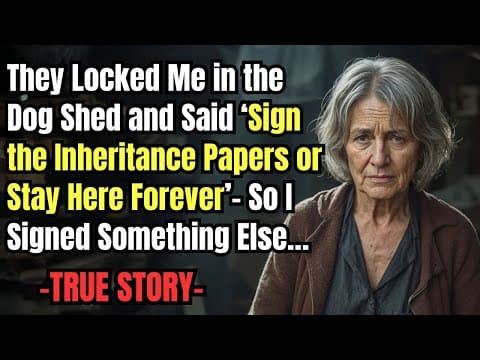 HER TRUE STORY FROM TEXAS 👵💔"They Locked Me in the Dog Shed and Said ‘Sign the Inheritance Papers… thumbnail