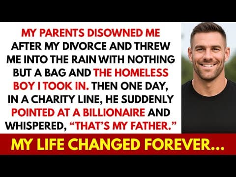 My Parents Disowned Me After Divorce—Then the Homeless Boy I Took In Said “My Dad Is a Billionaire” thumbnail