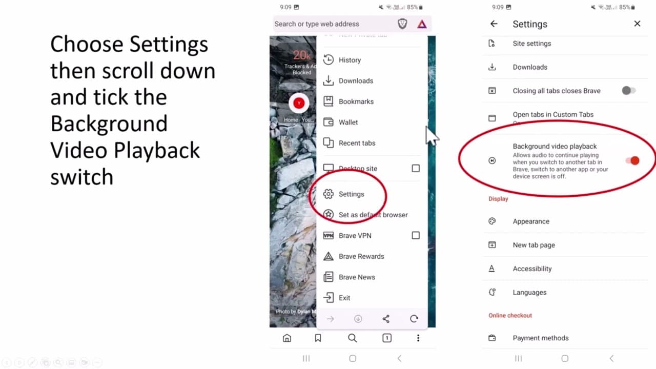 YouTube video player