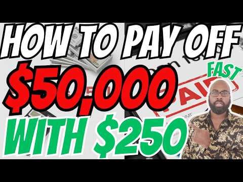 Debt-Free by 2026?! || The $250 Secret to Crushing $50,000 Debt thumbnail
