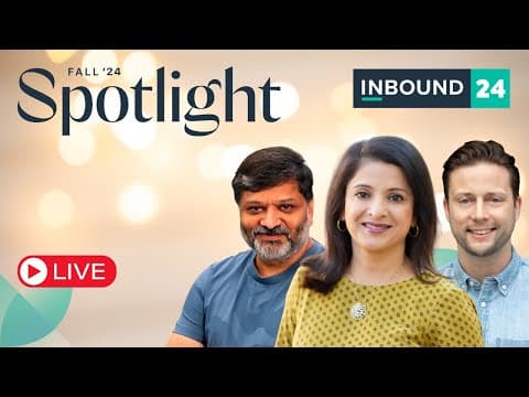INBOUND 2024 Spotlight Live, Wednesday, Sept 18 thumbnail