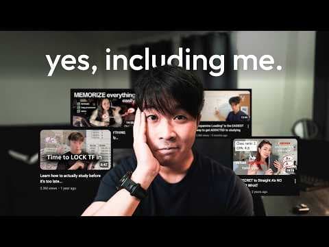 if you want to be a top student, you should STOP watching studytubers. (yes, including me) thumbnail