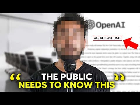 What Is OpenAI's Timeline for Achieving AGI by 2027? thumbnail