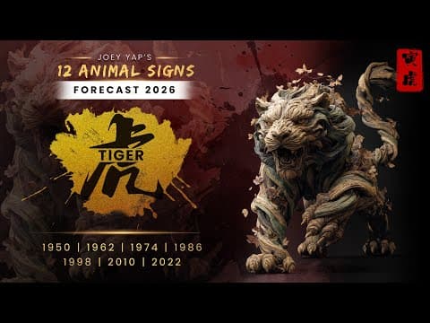 2026 Animal Signs Forecast: Tiger [Joey Yap] thumbnail