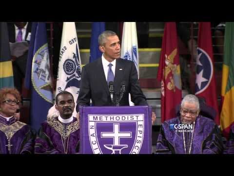 President Obama delivers Eulogy – FULL VIDEO (C-SPAN) thumbnail