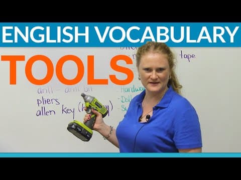 Vocabulary - Tools & hardware: screw, hammer, wrench, level... thumbnail