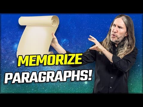 How to Memorize Paragraphs, Sentences, and Passages Fast thumbnail