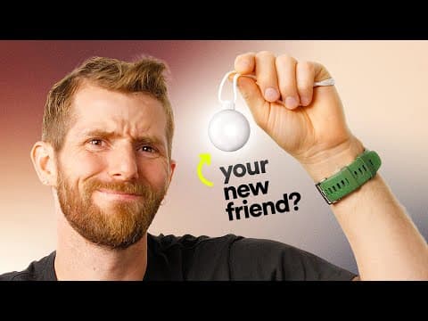 I bought a friend - Friend AI Pin thumbnail