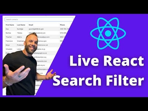 Search Filter in React JS - Filter Through Results thumbnail