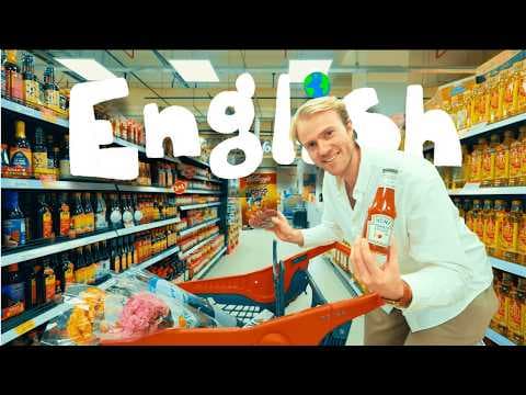 Learn English in the Supermarket 🛒🍎 Comprehensible Input thumbnail