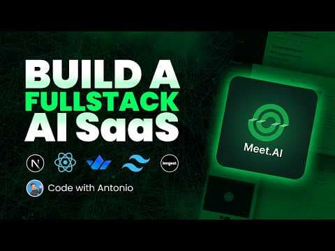 Build and Deploy a SaaS AI Agent Platform | Next.js 15, React, Better Auth, Polar | Full Course 2025 thumbnail