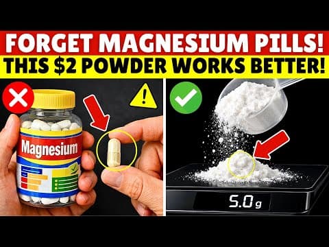 Stop Buying Expensive Magnesium Pills! This $2 Powder Works 18x Better | Senior Health Tips thumbnail