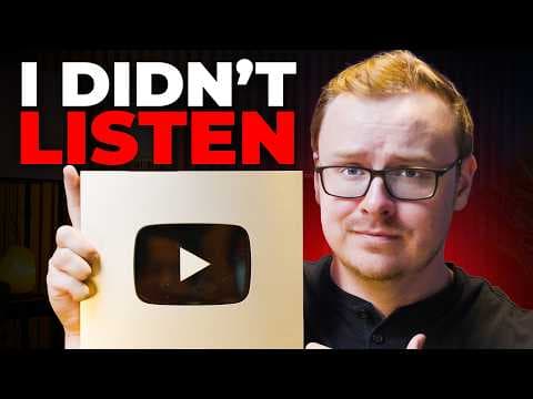 I Ignored YouTube Gurus and Grew To 1 Million Subscribers (Here's How) thumbnail