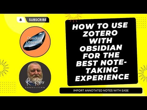 How to Integrate Zotero with Obsidian for Note-taking thumbnail