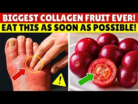 GOODBYE Swelling! 8 Collagen-Rich Fruits You MUST Eat for Your LEGS and JOINTS | Senior Health Tips thumbnail