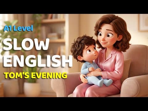 Tom's Evening with Mom | English Listening Practice for Beginners (A1 Level) thumbnail