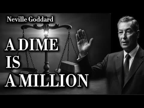 A Dime Equals a Million The Law Makes No Distinction | Neville Goddard’s teachings. thumbnail