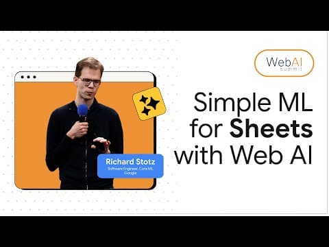 ML training on the web: Building Simple ML for Google Sheets thumbnail