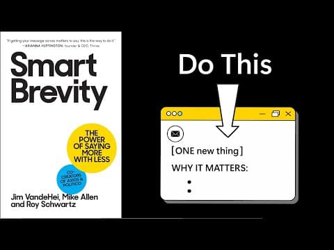 Do more in 100 words than people do in 10,000 | SMART BREVITY by VandeHei, Allen, & Schwartz thumbnail