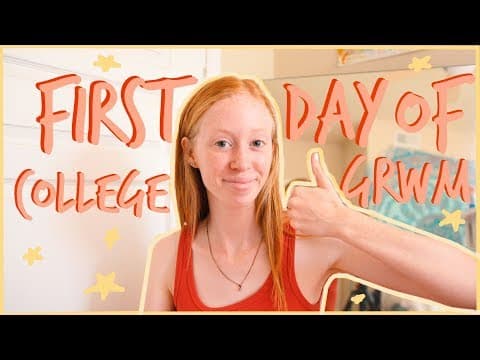 last first day of college GRWM + VLOG | JustAli thumbnail