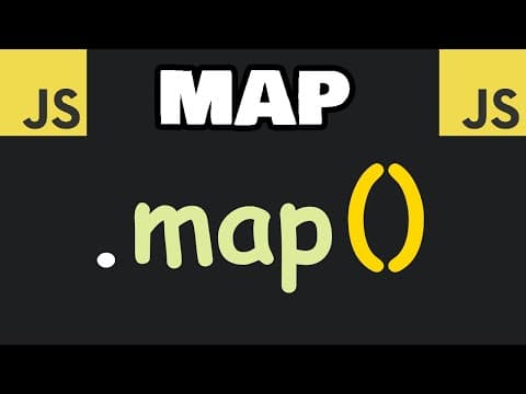 JavaScript map() method in 7 minutes! 🗺️ thumbnail