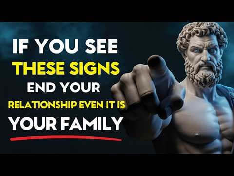 Warning: 7 Signs You Should Cut Ties, Even with Family or Friends! | Stoic Philosophy thumbnail