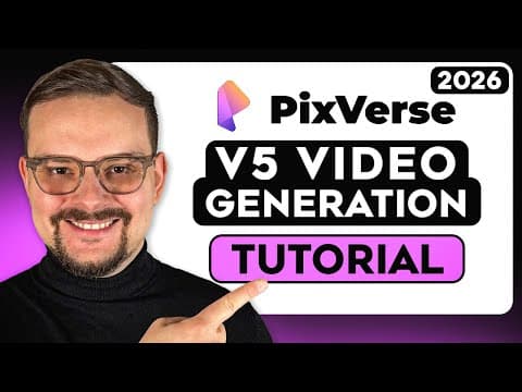 PixVerse AI Tutorial - 2026 | Version 5: How to Make Pro-Level AI Video in Seconds thumbnail
