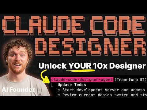 Turn Claude Code into Your Own INCREDIBLE UI Designer (using Playwright MCP Subagents) thumbnail