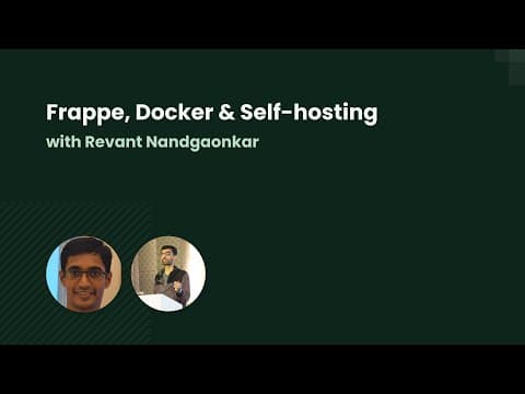 #BuildWithHussain Ep. 18: Frappe, Docker & Self-hosting, ft. Revant Nandgaonkar thumbnail