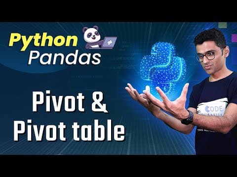 Python Pandas Tutorial 10. Pivot table thumbnail